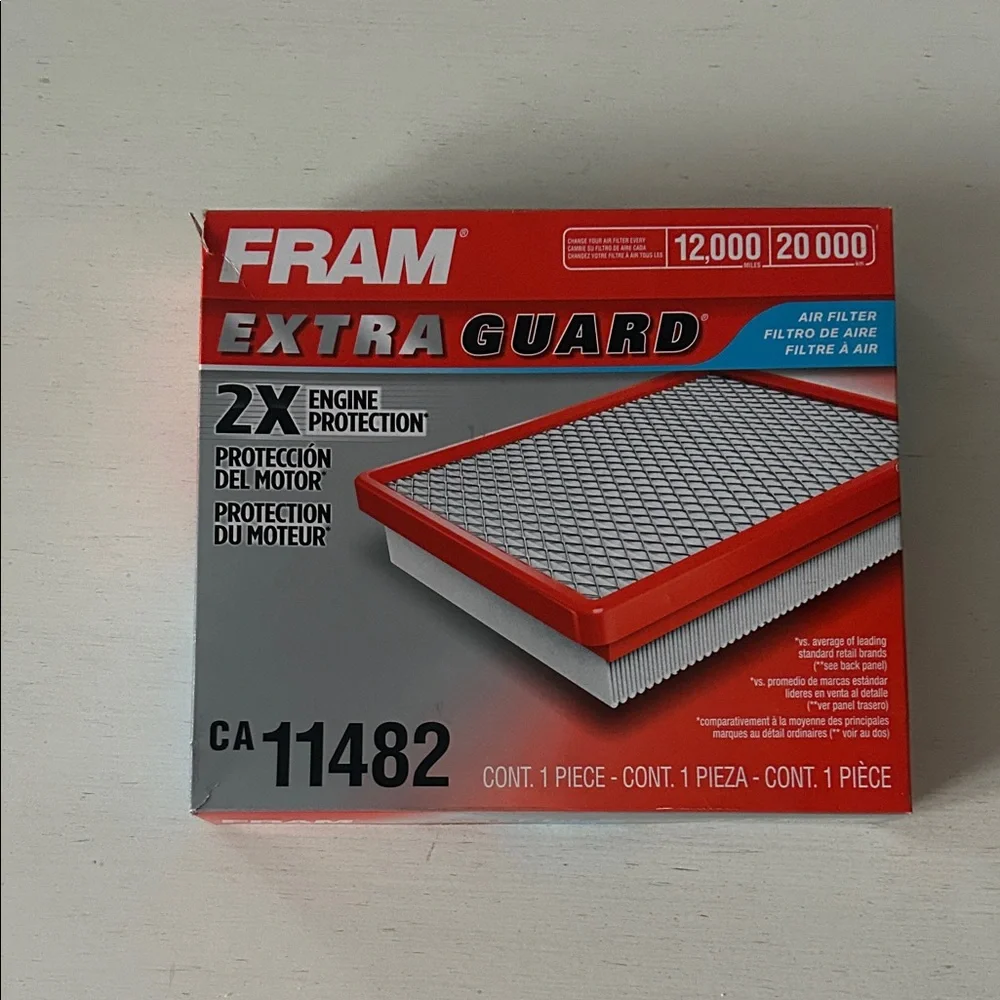 Extra Guard Air Filter - Red - Picture 1 of 3